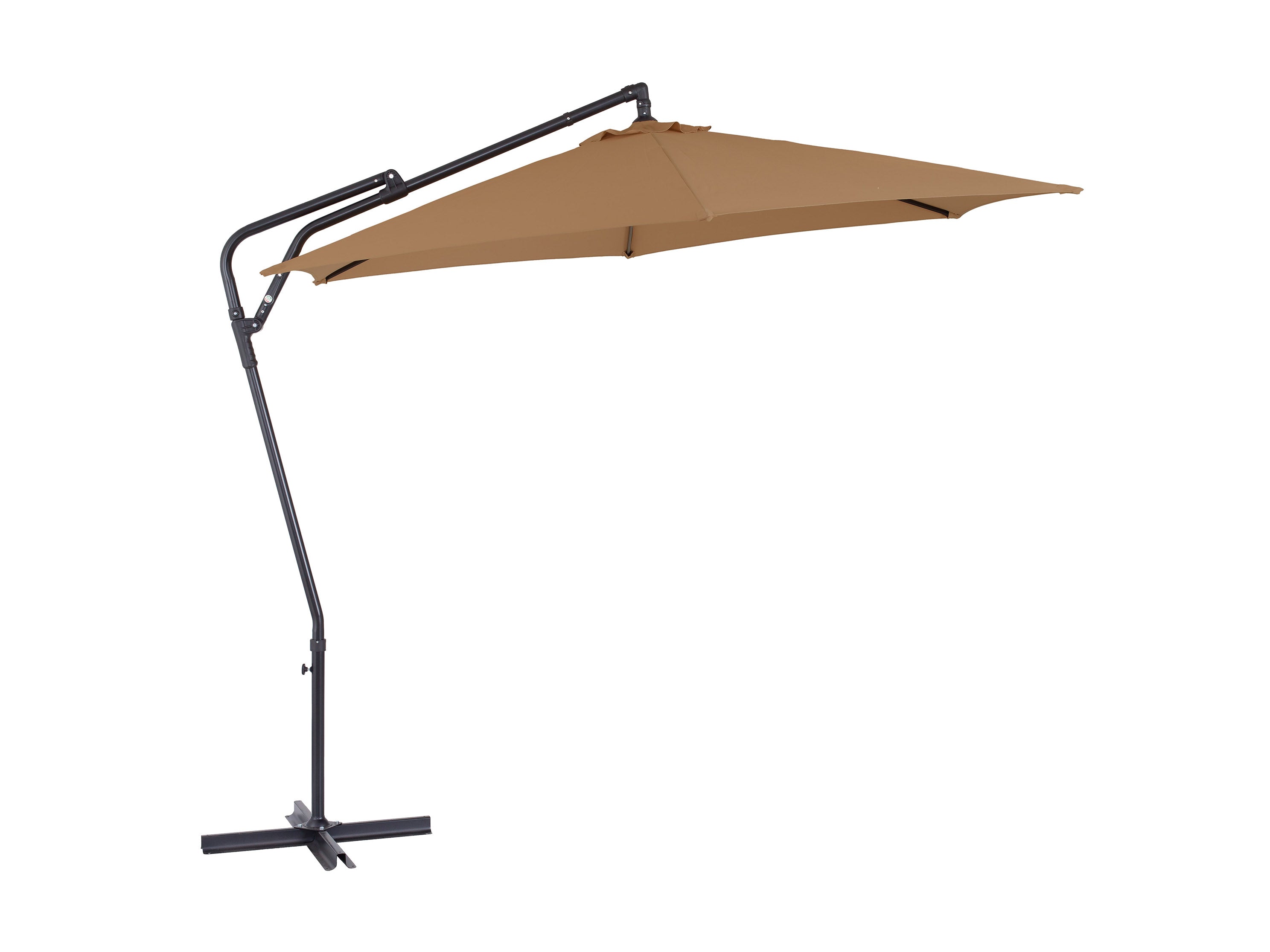10ft Taupe Cantilever Umbrella - Patio, Poolside, and Outdoor Dining Shade Solution - Waterproof & Wind-Resistant