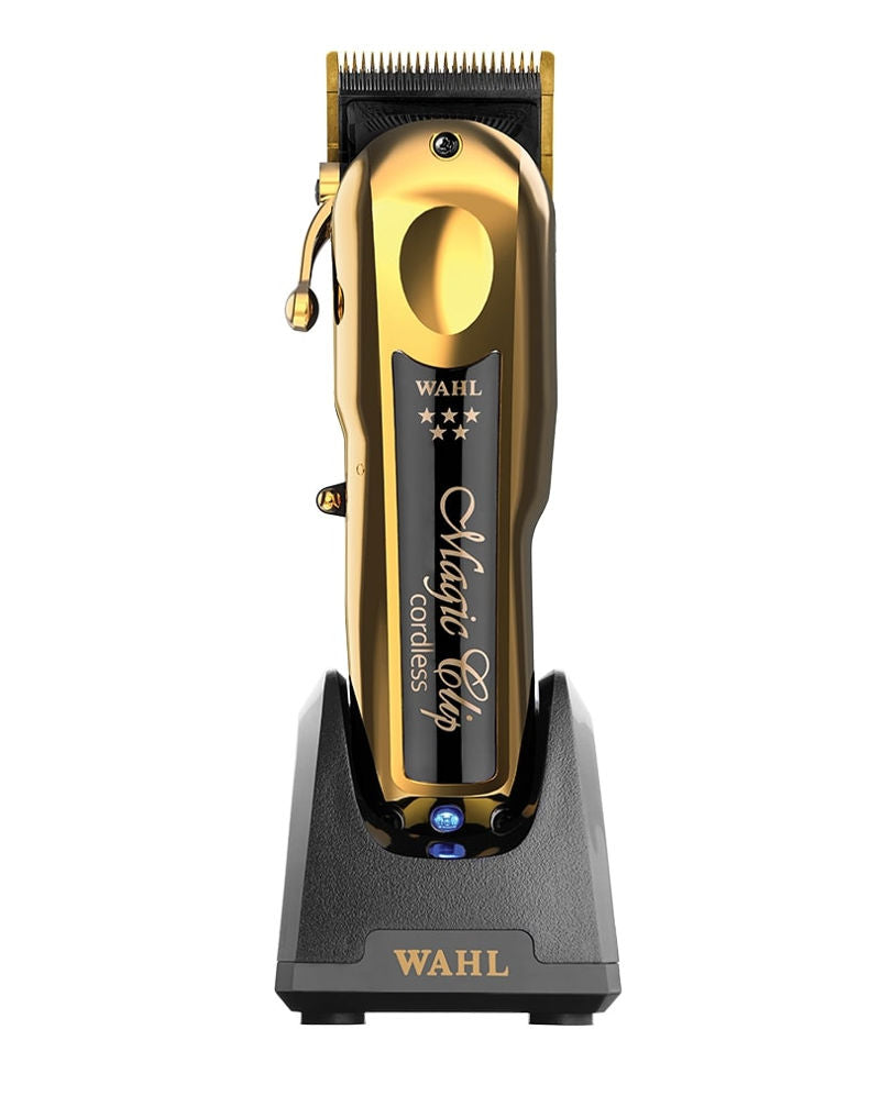 Wahl 5-Star Gold Cordless Magic Clip Clipper Limited Edition - Professional Hair Clippers for Barbers & Home Use - Perfect for Fades, Buzz Cuts & Styling