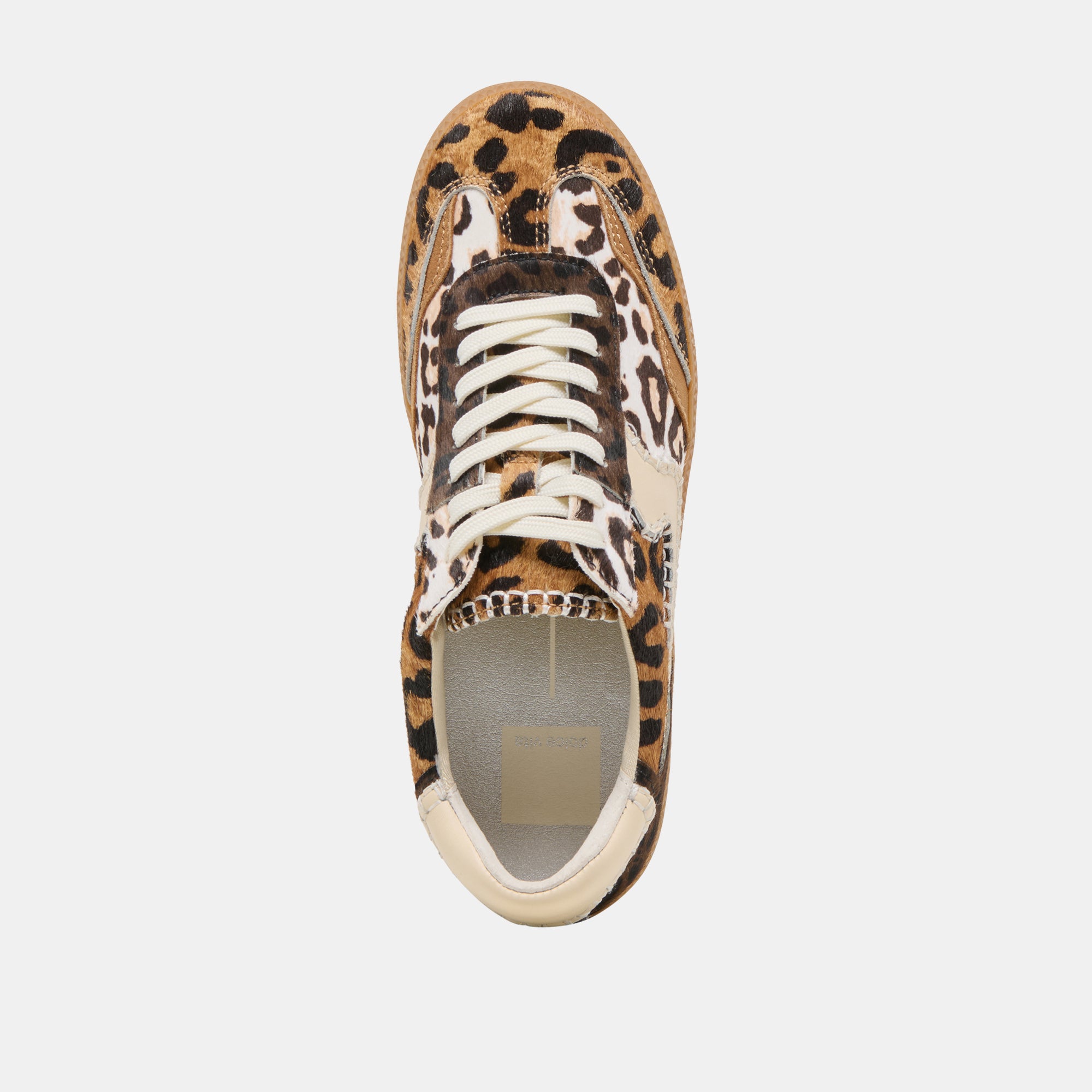 Stylish Notice Stitch Sneakers with Leopard Print & Multi Calf Hair - Perfect for Casual Outings, Streetwear Fashion, and Trendy Everyday Wear