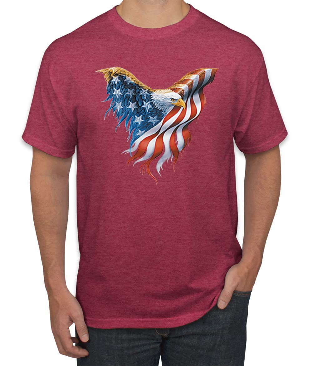 USA Flag Eagle Patriotic Graphic T-Shirt for Men - American Pride Tee for 4th of July, Veterans Day & Casual Wear