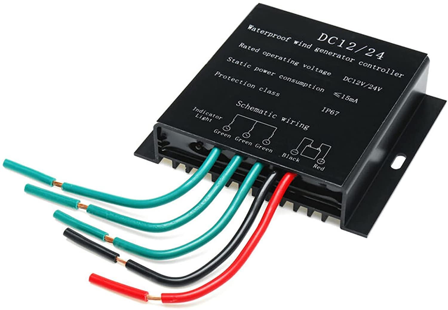 9000W Wind Turbine Generator Controller - Waterproof Battery Charging Regulator for Vertical Home Wind Turbines | Perfect for Off-Grid Power, RV, Marine & Emergency Backup