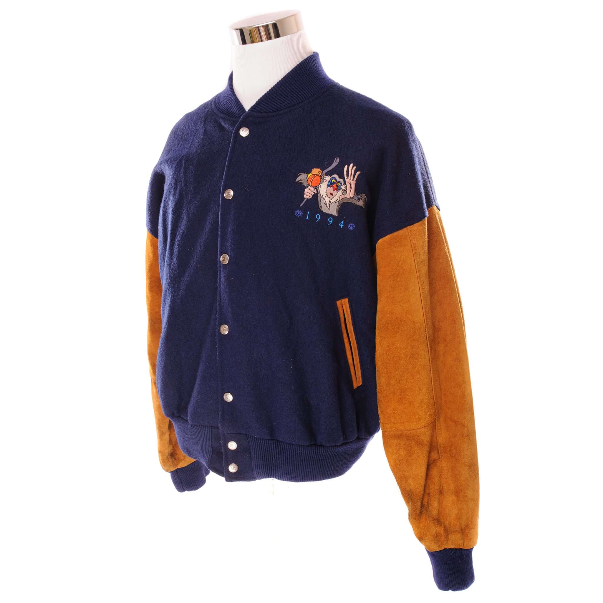 Vintage Disney The Lion King Bomber Jacket 1994 - Medium Size, Made in USA - Perfect for Cosplay, Halloween Costumes, and Disney Fans Collection