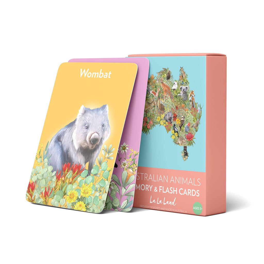 Australian Animals Memory and Flash Cards for Kids - Educational Learning Games for Toddlers & Preschoolers - Perfect for Home, Classroom, and Travel Activities