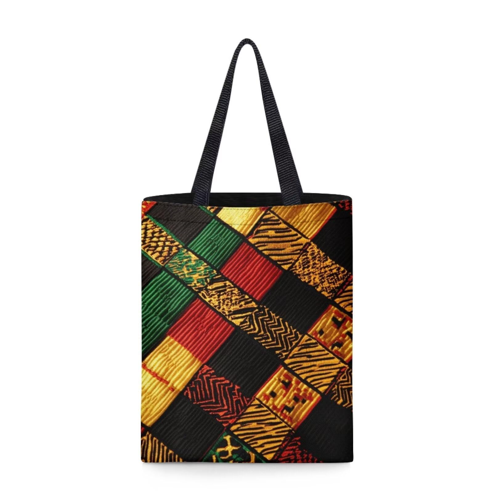 FOR U DESIGNS Women's Canvas Reusable Tote Bag - Eco-Friendly Shopping Bag, Book Bag, Grocery Tote for Work, School & Beach Day