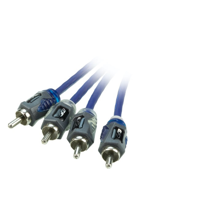 EFX by Scosche R17X4 17ft 4-Channel Twisted Marine & Power Sports Audio Cable - Perfect for Boats, ATVs, and Motorcycle Stereo Systems