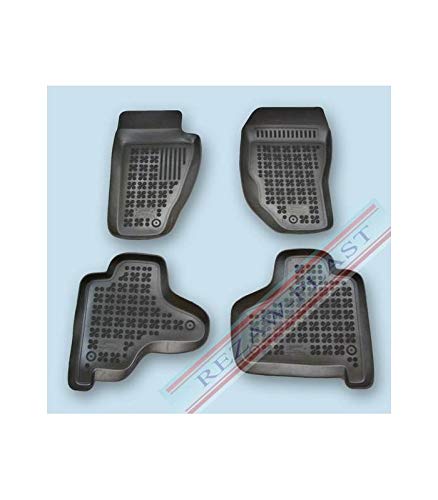 Rezaw-Plast All Weather Floor Mats for Jeep Cherokee KK 2008-2012 | Custom Fit Heavy Duty Car Mats | Waterproof & Durable Interior Accessories for Off-Road, Daily Commute & Family Road Trips