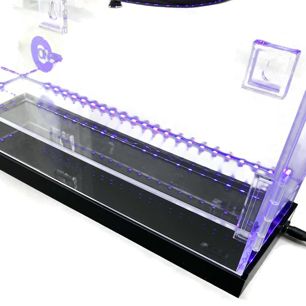 Deluxe Acrylic Guitar Display Case - Wall Mount & Tabletop UV-Protected with LED Lights | Perfect for Home, Studio & Music Store Guitar Showcase