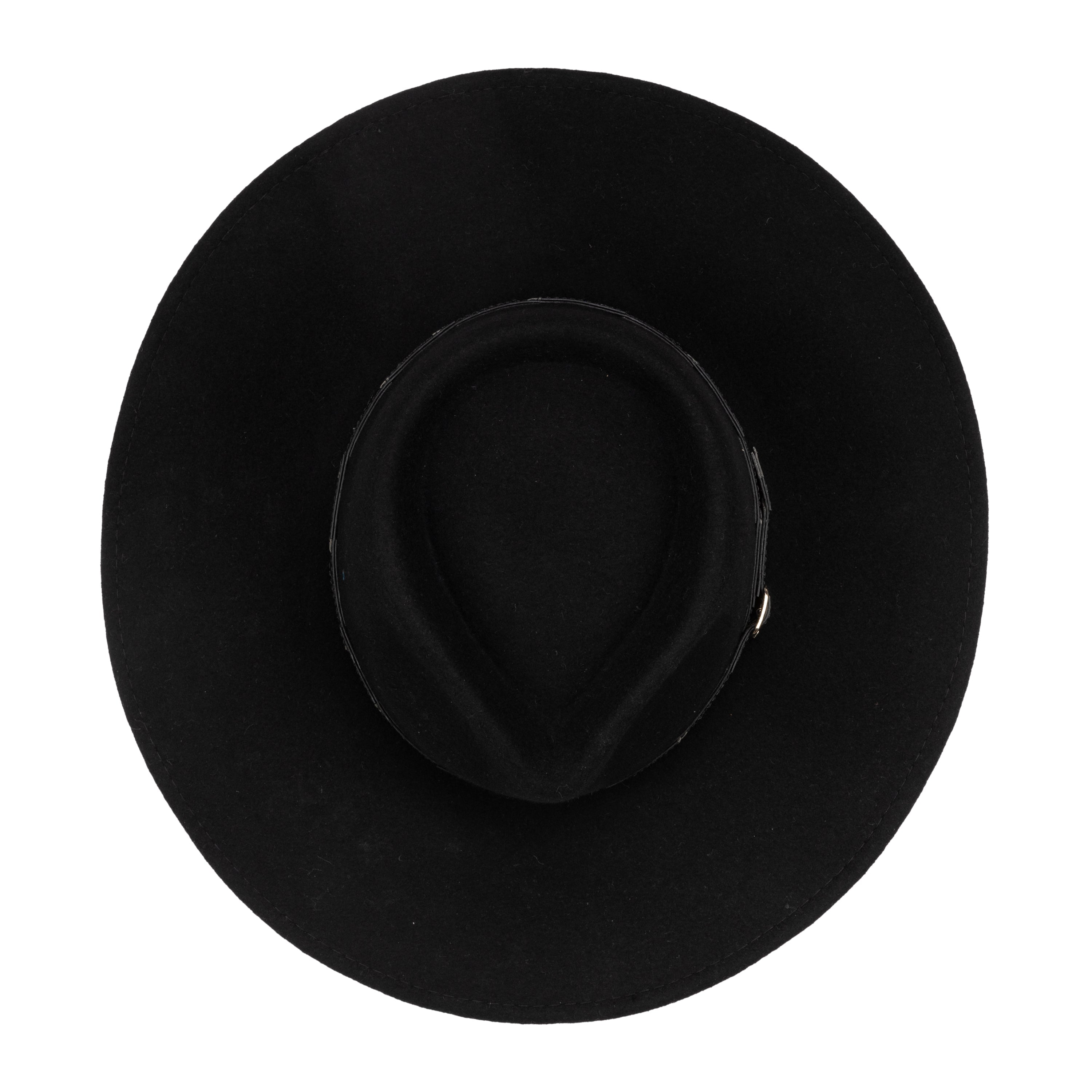 Flameworthy Women's Felt Fedora Hat with Belted Sliced Band - Stylish Fashion Accessory for Outdoor Events, Parties and Daily Wear