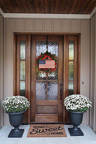 Handmade USA Flag Wooden Wall Decor - American Made Patriotic Home Decor for Living Room, Bedroom, Office & Gifts