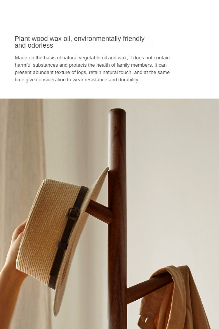 Premium Black Walnut Wooden Clothes Hangers - Natural Solid Wood Hangers for Luxury Wardrobe & Closet Organization (Set of 10) - Perfect for Jackets, Dresses & Delicate Garments