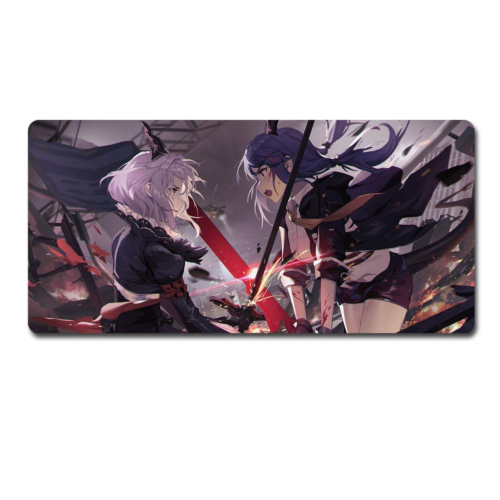 Arknights Anime Gaming Mouse Pad - Extra Large XXL (90x40cm) Non-Slip Desk Mat for PC, Keyboard & Computer Gaming - Perfect for Office Work & Esports Enthusiasts