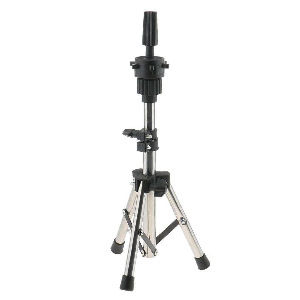 Adjustable Mannequin Head Tripod Stand for Wig Display - Perfect for Cosmetology Training, Hair Styling Practice & Salon Use