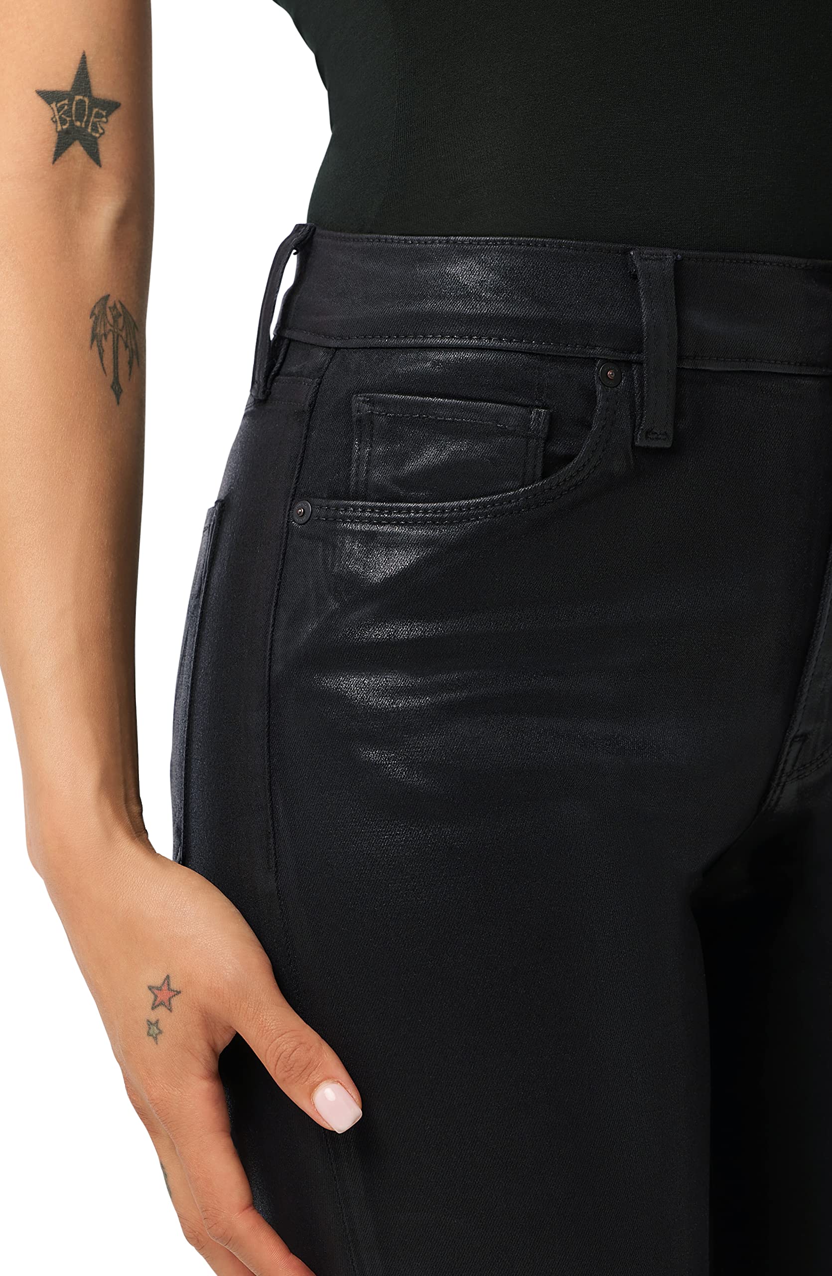 HUDSON Women's The Petite Slim Bootcut Jeans - High Waisted Stretch Denim Pants for Women | Perfect for Work, Casual Outfits & Date Nights