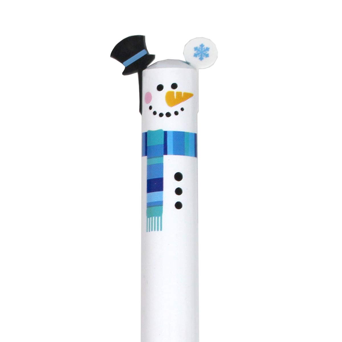 Twice as Nice 2 Color Click Pens - Happy Holiday Gift Set of 6 - Perfect for Office, School & Holiday Gifting