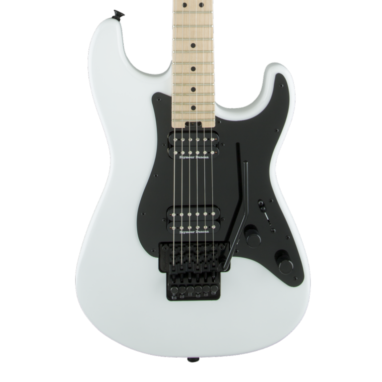 Charvel Pro Mod So Cal Style 1 HH FR Electric Guitar with Maple Fingerboard in Snow White - Perfect for Rock, Metal & Stage Performances