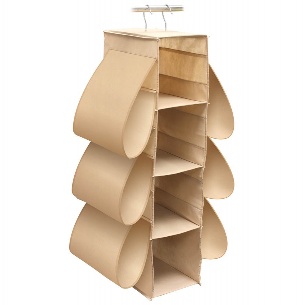 Space-Saving Shoe and Handbag Hanging Closet Organizer - Over Door Storage for Shoes, Purses & Accessories - Perfect for Bedroom, Closet, Dorm Organization