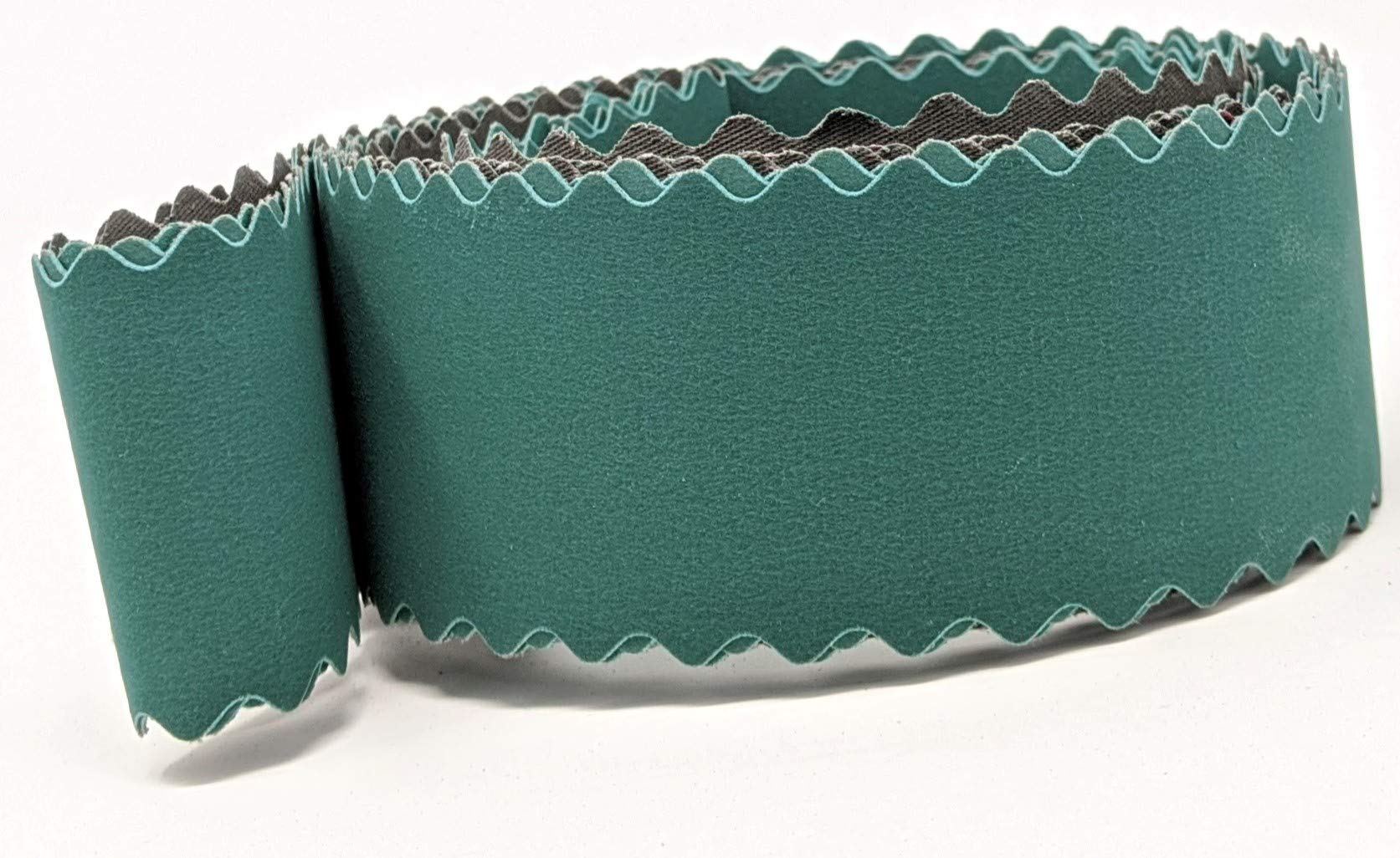 2X72 Knife Making Sanding Belts - Extra Flexible Scalloped Edge Belts for Knife Handles & Odd Shapes - 220/400/600 Grit 3-Pack - Perfect for Metal Grinding, Wood Sanding & DIY Projects