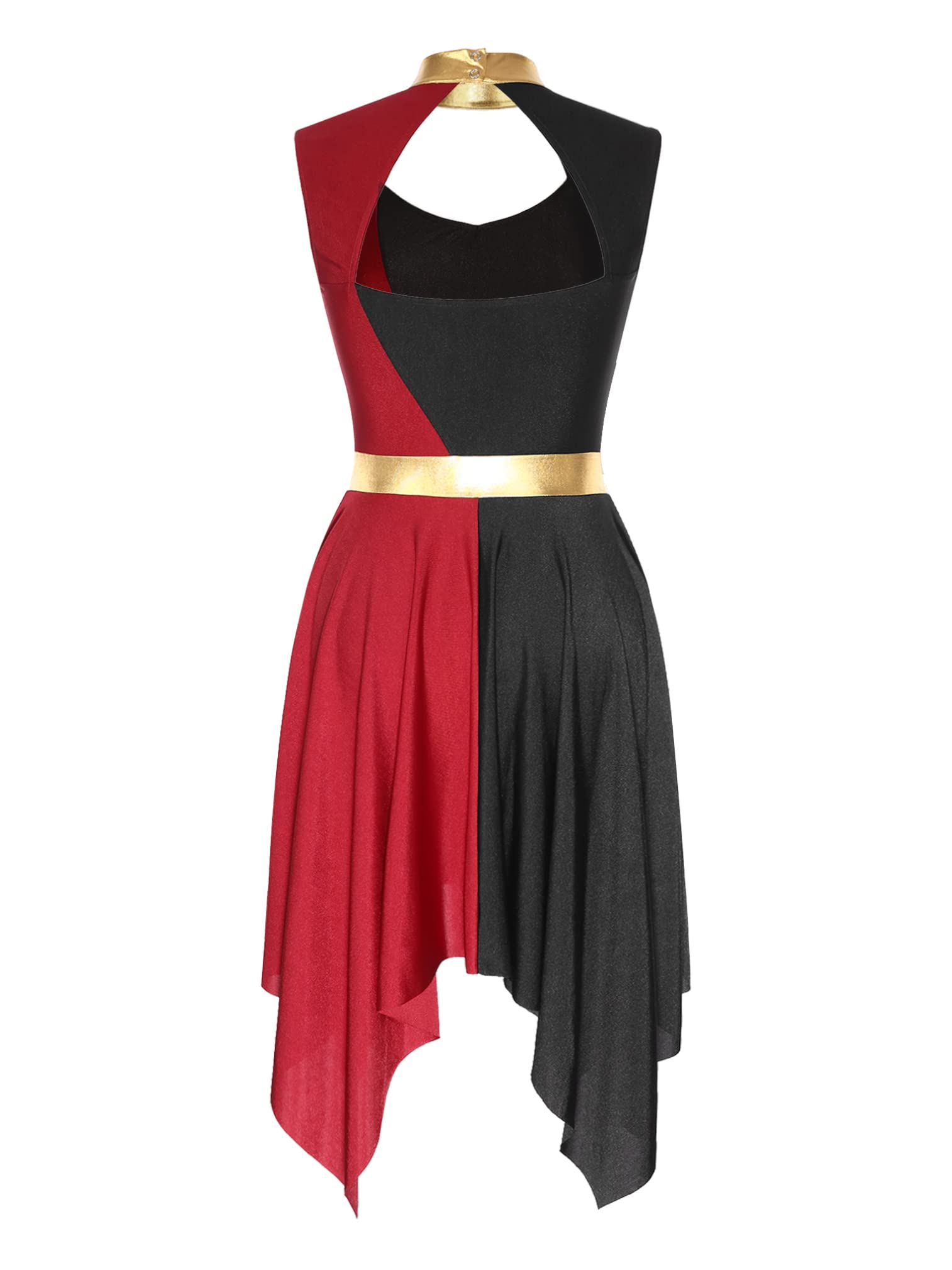 SEO-Optimized Liturgical Sleeveless Praise Dance Tunic for Women - Cut Out Lyrical Worship Overlay Dance Costume for Church Performances and Worship Events