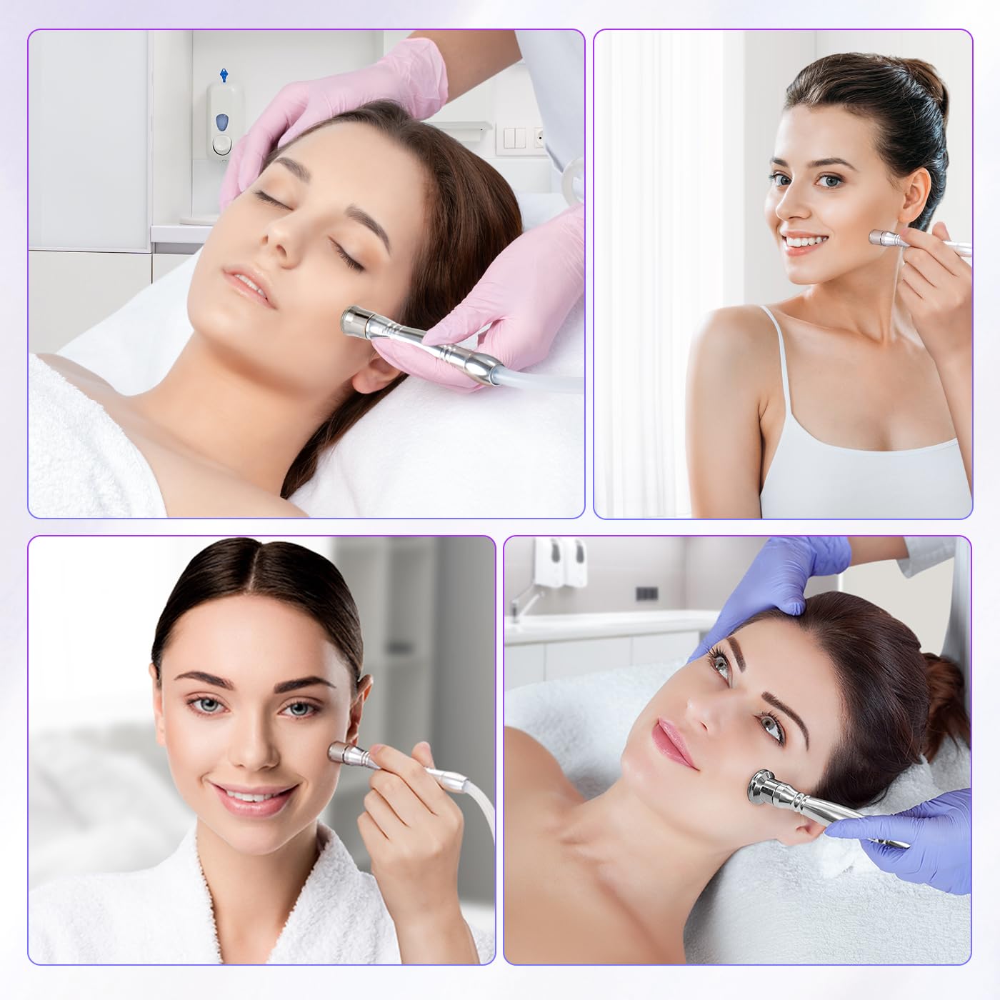 Professional Diamond Microdermabrasion Machine with 6 Diamond Heads - At-Home Facial Exfoliation for Glowing Skin | Perfect for Acne Treatment, Anti-Aging & Skin Rejuvenation