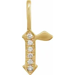 Elegant Gothic Initial Charm Necklace with Genuine Diamonds - Perfect for Gifts, Weddings & Special Occasions