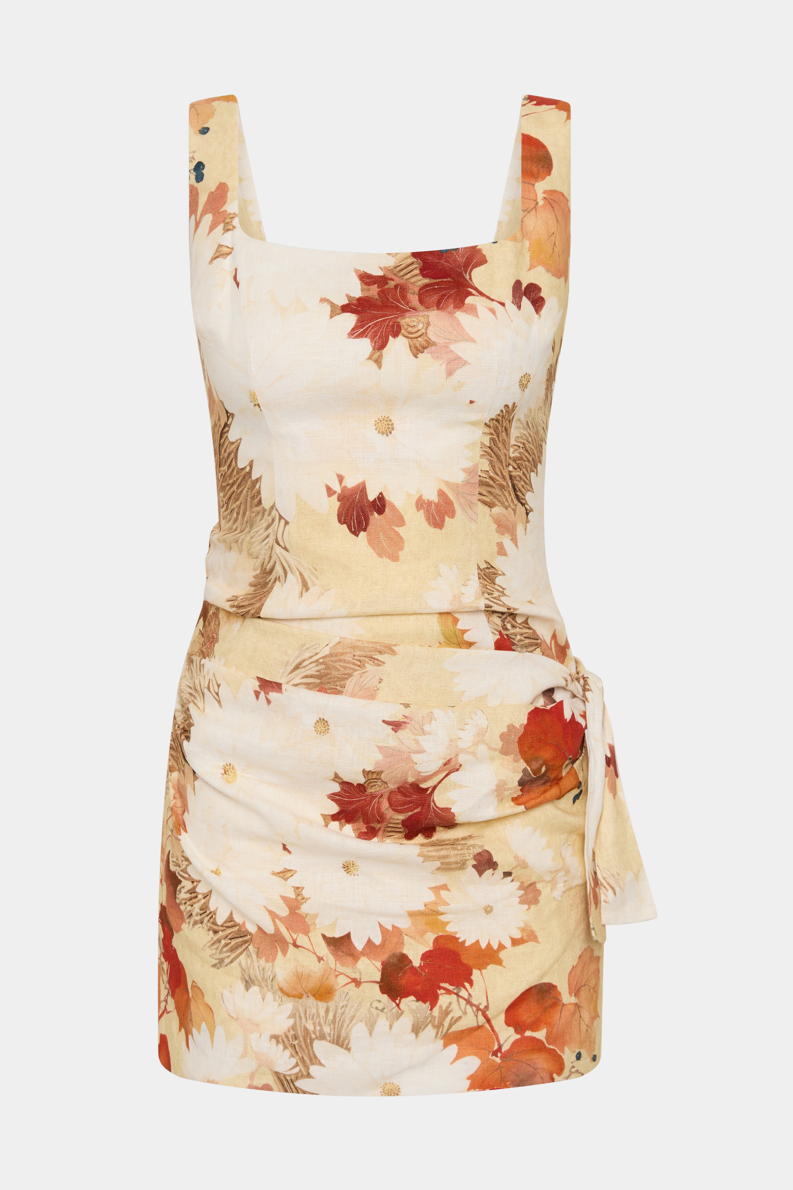 Jessamine Tie Mini Dress - Floral Print Summer Party Dress for Women, Perfect for Weddings, Dates & Night Out