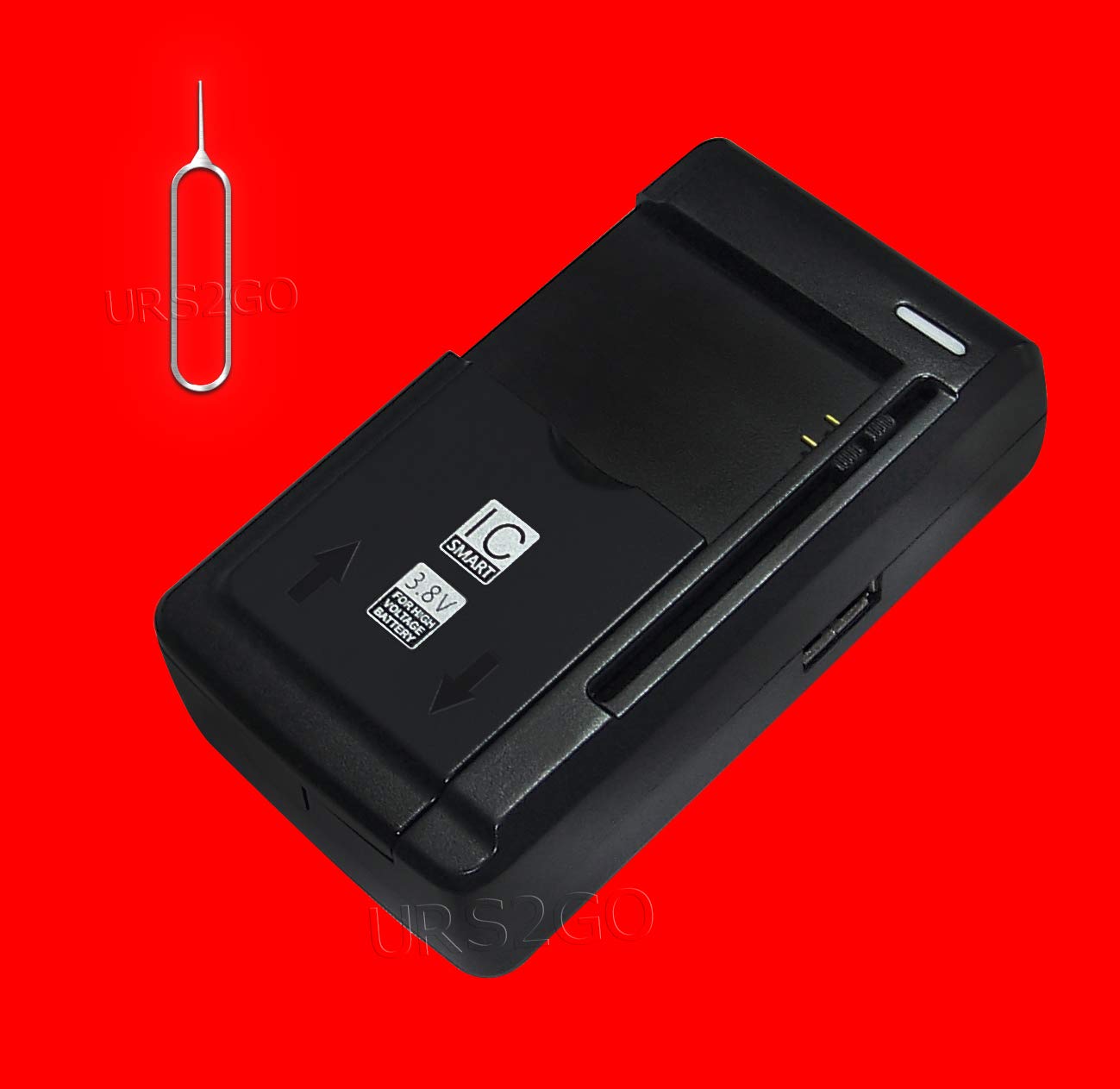 Universal Travel Dock Wall USB/AC SCP-63LBPS Battery Charger with SIM Tool - Compatible with Kyocera DuraXV+ E4520PTT Cellphone | Perfect for Travel, Camping & Emergency Charging