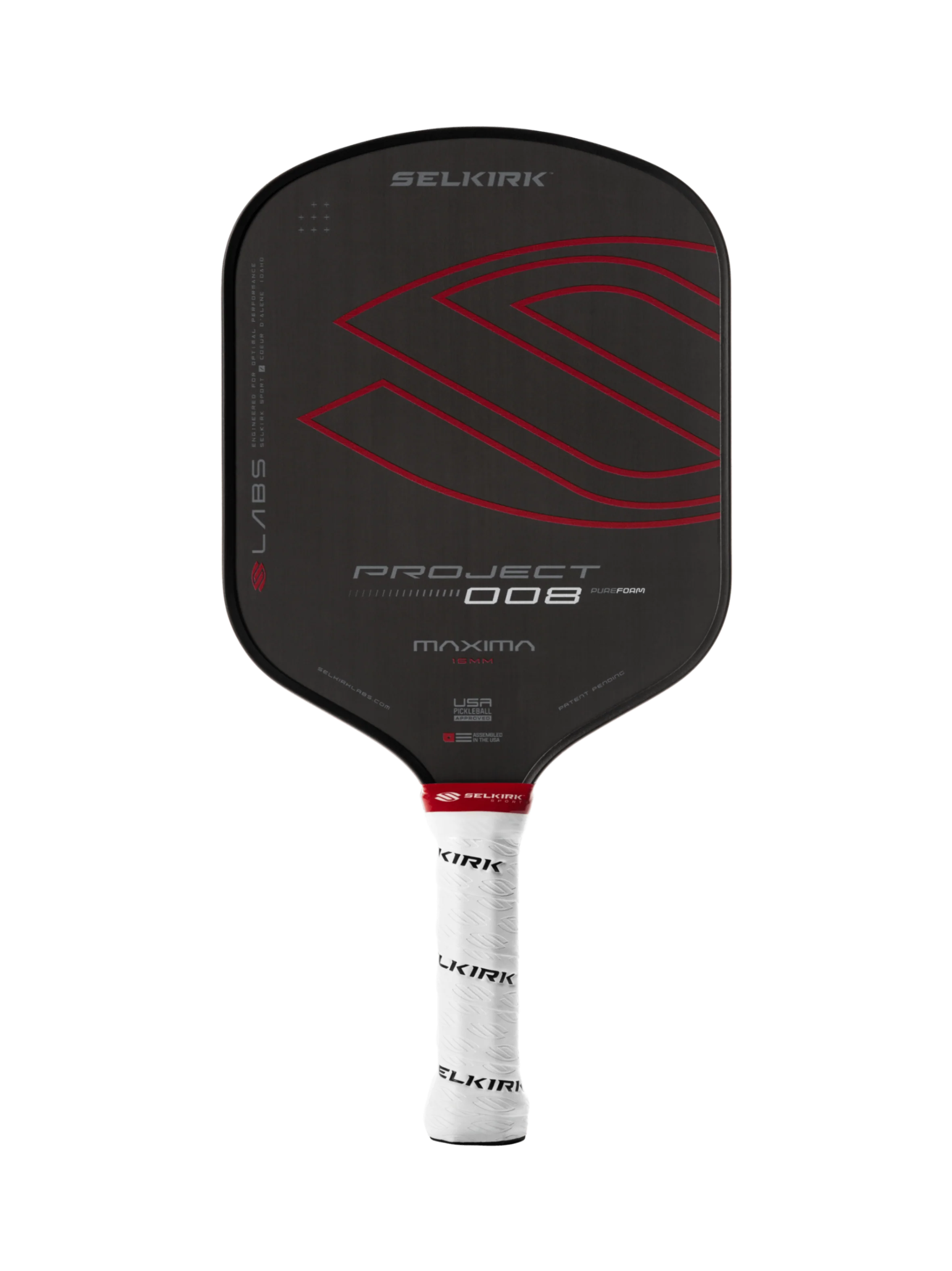 Selkirk LABS Project 008 Maxima 16mm Pickleball Paddle - Premium Performance for Competitive Play & Tournaments | Perfect for Outdoor & Indoor Court Games