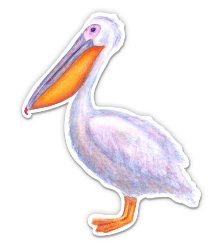 Pelican 5-Inch Waterproof Vinyl Sticker Decal for Car, Laptop, iPad - Durable Outdoor & Indoor Decoration for Windows, Bumpers, Tech Devices