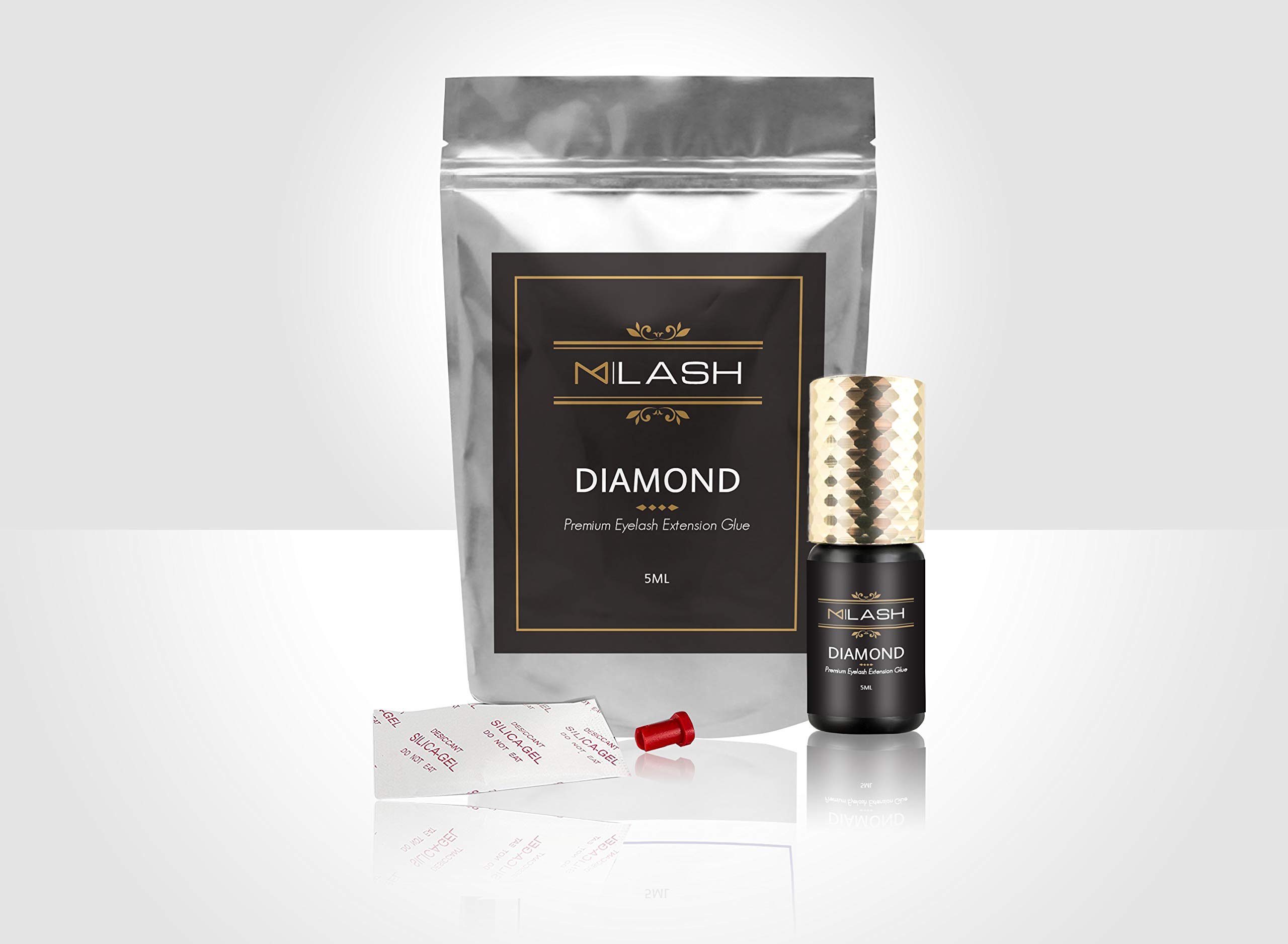 Premium M|LASH Eyelash Extension Glue - 6-7 Week Retention, 1-2 Second Fast Drying, 5ml - Professional Strength Adhesive for Volume & Classic Lashes | Salon Quality, Long-Lasting Hold for Lash Artists & DIY Beauty