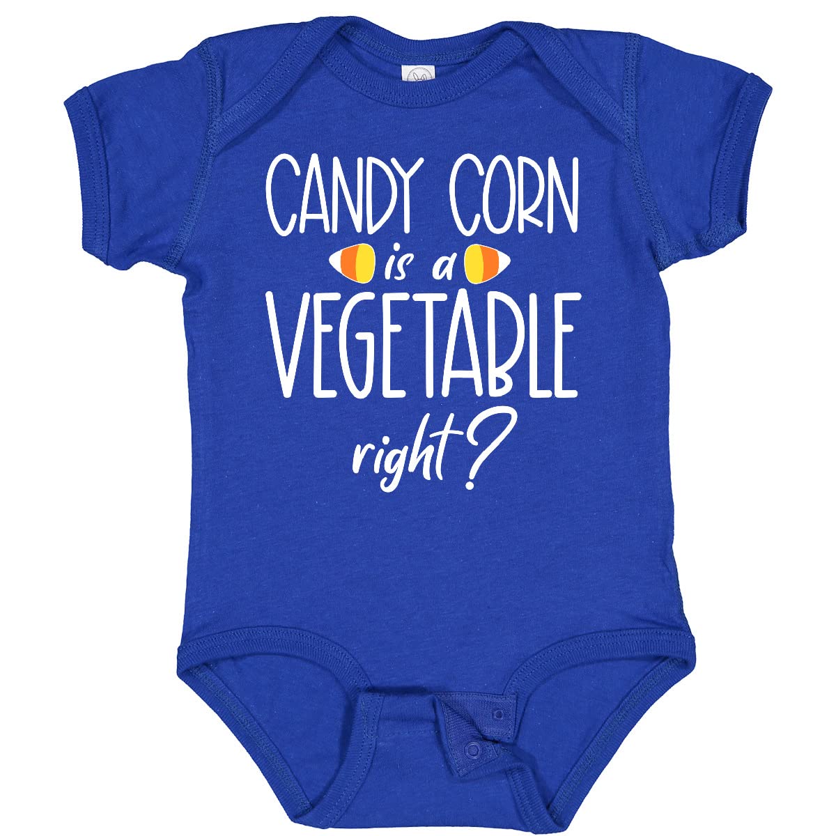 Inktastic Halloween 'Candy Corn is a Vegetable, Right?' Baby Bodysuit - Cute Holiday Outfit for Infants & Toddlers