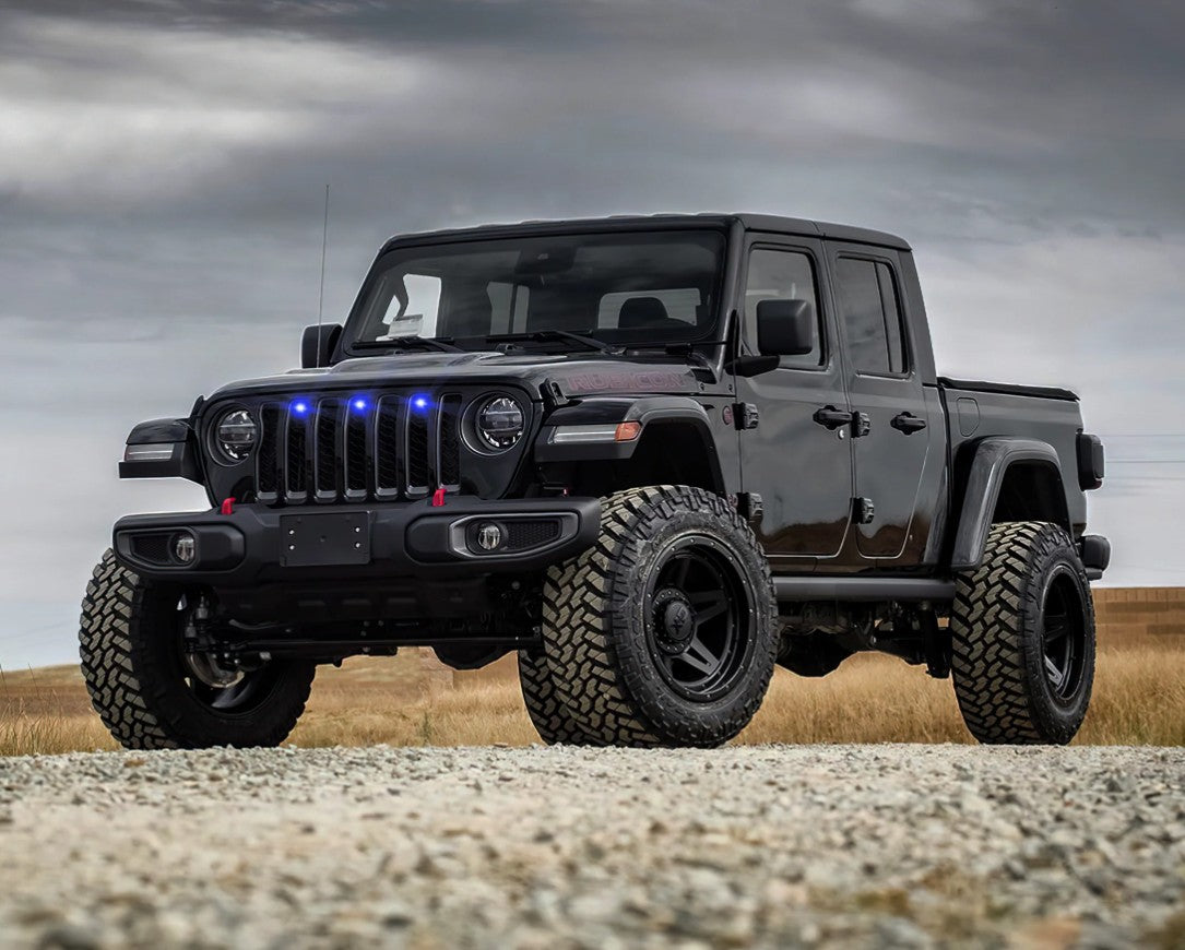 Jeep Gladiator JT Oracle Pre-Runner Style LED Grill Light Kit - Off-Road Lighting for Enhanced Visibility & Style - Perfect for Night Driving & Off-Road Adventures