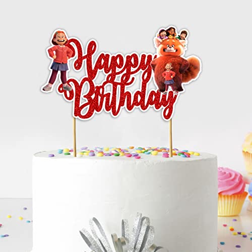 Tring Red Happy Birthday Cake Topper