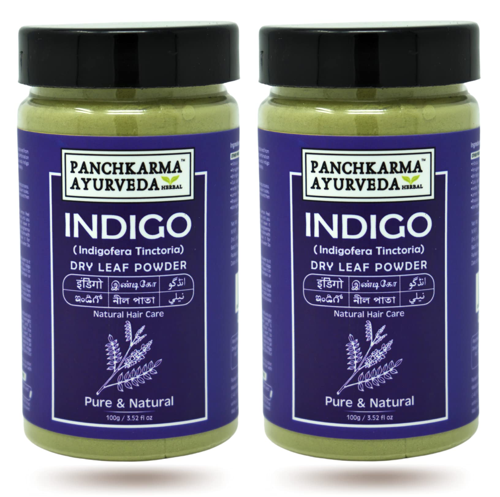 Organic Indigo Leaf Powder (Indigofera Tinctoria) 200g - 100% Natural Herbal Hair Dye for Gray Coverage & Hair Coloring | Chemical-Free Ayurvedic Treatment for Healthy Hair Growth | Perfect for DIY Hair Masks & Natural Beauty Routines