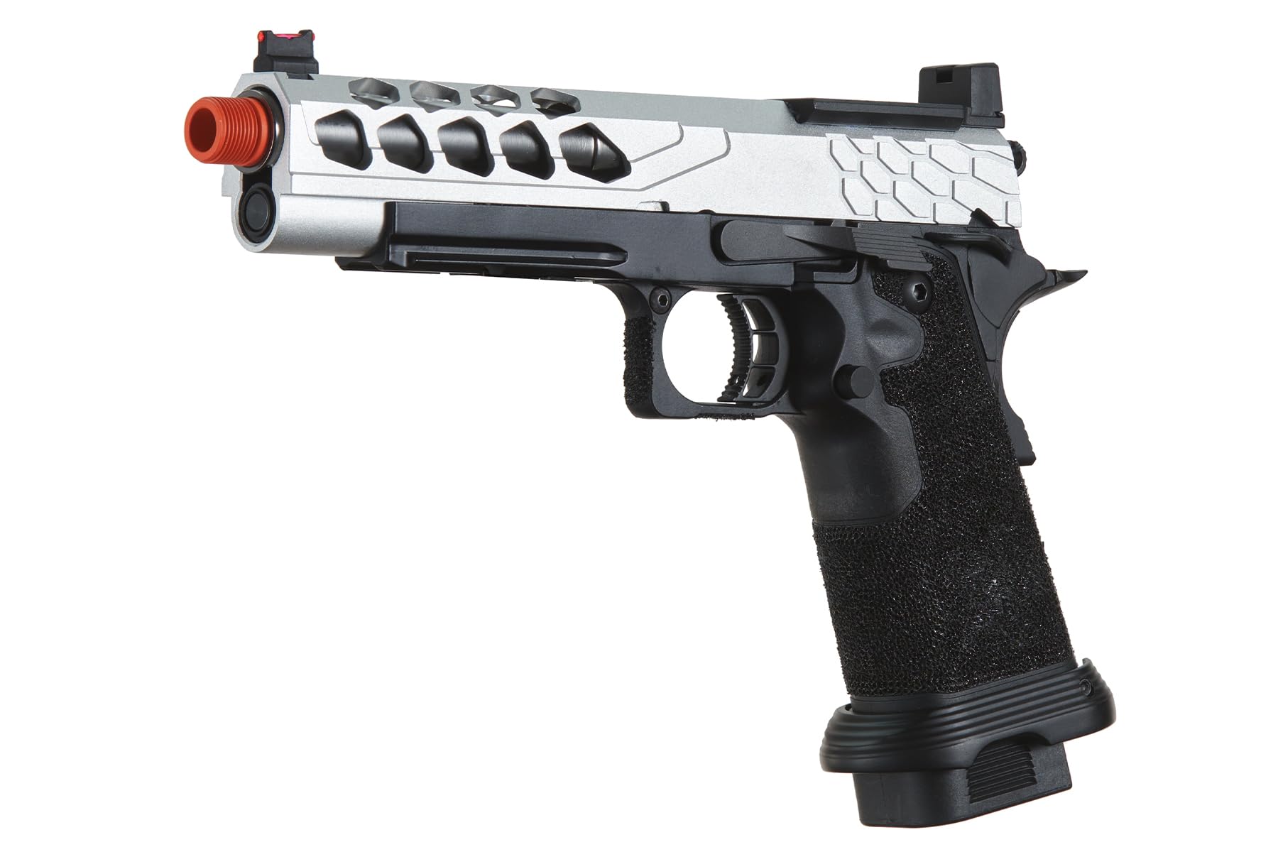 Lancer Tactical Airsoft Pistol STRYK Hi-Capa 5.1/4.3 Full Metal Gas Blowback GBB Pistol 330 FPS - Perfect for Airsoft Skirmishes, Target Practice & Tactical Training