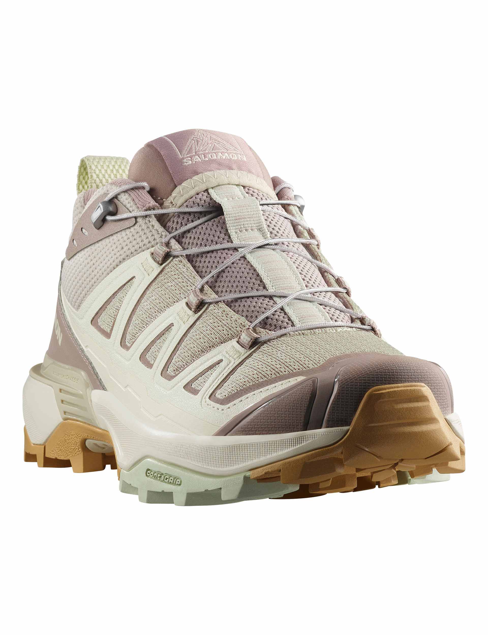 X Ultra 360 Edge Waterproof Hiking Shoes - Rainy Day/Vanilla Ice/Canary Green Color Options | Perfect for Outdoor Adventures & Wet Weather Conditions
