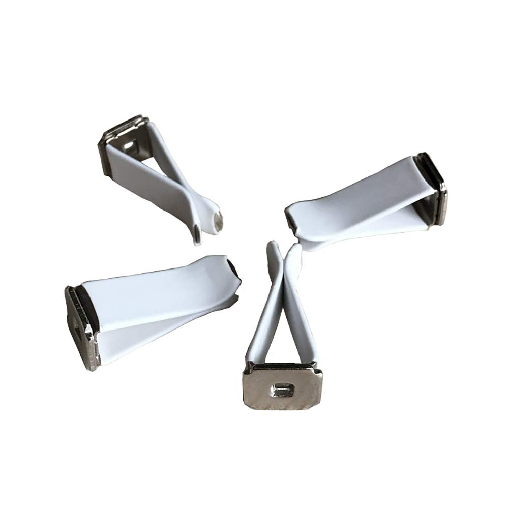 20 Pcs White Metal Car Air Vent Clips - Car Air Freshener Holder, Auto Air Conditioner Vent Perfume Clip - Perfect for Home, Office & Travel Use