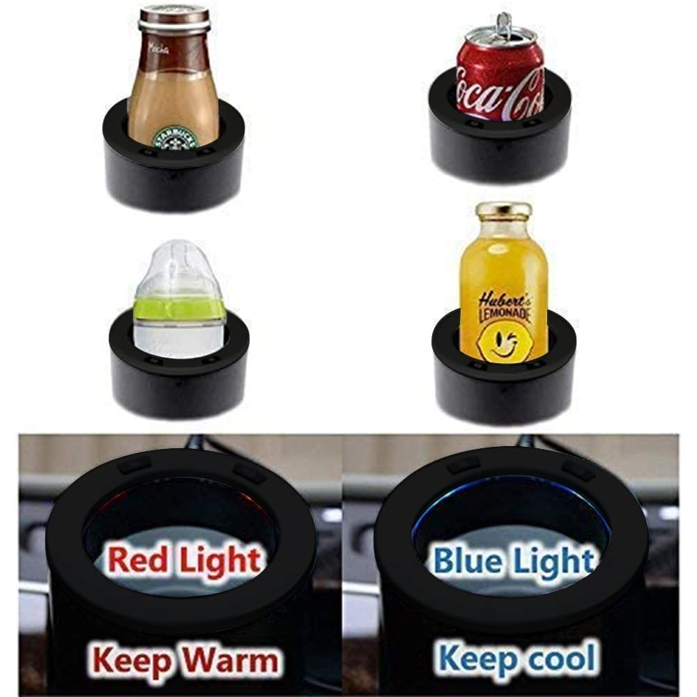 2-in-1 Smart Car Cup Heater & Cooler - Portable Coffee Mug Warmer & Chiller for Commuters - Auto Cup Holder for Road Trips & Office (Black) | Perfect for Coffee Lovers & Travel Enthusiasts