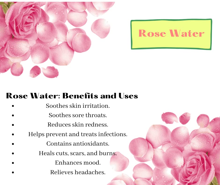 Pure Steam Distilled Rose Water Facial Mist Toner - 120ml Hydrating Spray for Glowing Skin (Men & Women) | Perfect for Daily Skincare, Makeup Setting & Summer Refreshment
