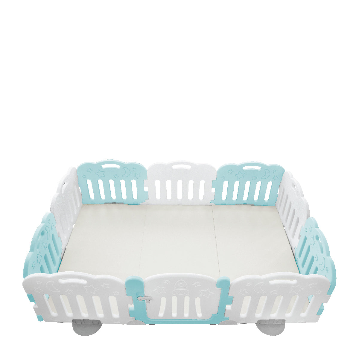 Caraz 9+1 Baby Play Mat Set - Non-Toxic, Extra Thick Foam Floor Tiles for Crawling & Playtime - Perfect for Nursery, Daycare & Kids Playroom (XXL Size)