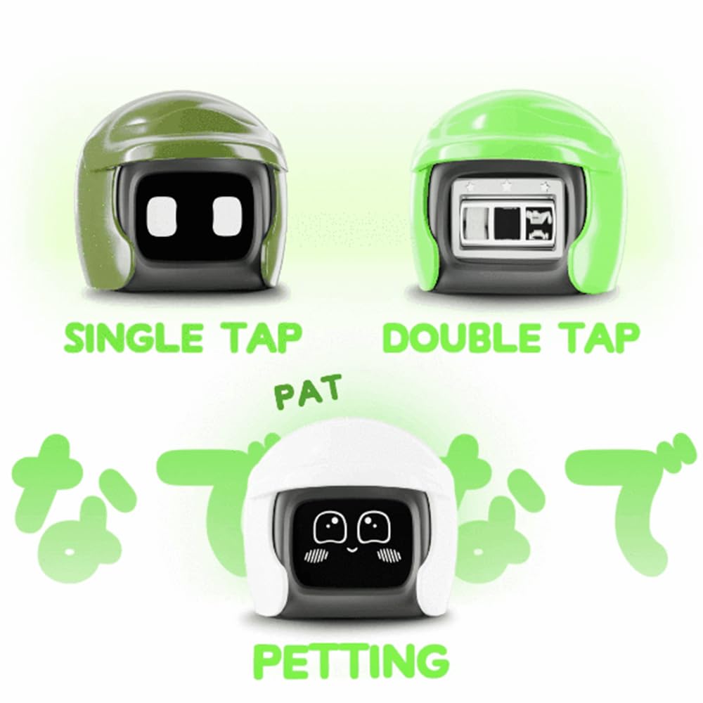 Interactive Poki Car Robot Toy with Cute Helmet - Smart Travel Companion & Dashboard Decor for Cars (Yellow) - Perfect for Road Trips, Kids Playtime & Office Desk Fun