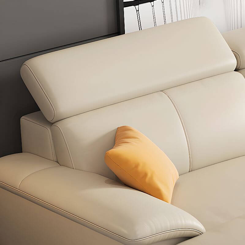 L-Shaped & Straight Sectional Sofa with Chaise Lounge - Right-Hand Facing Modern Living Room Furniture for Small Spaces & Home Theater Seating