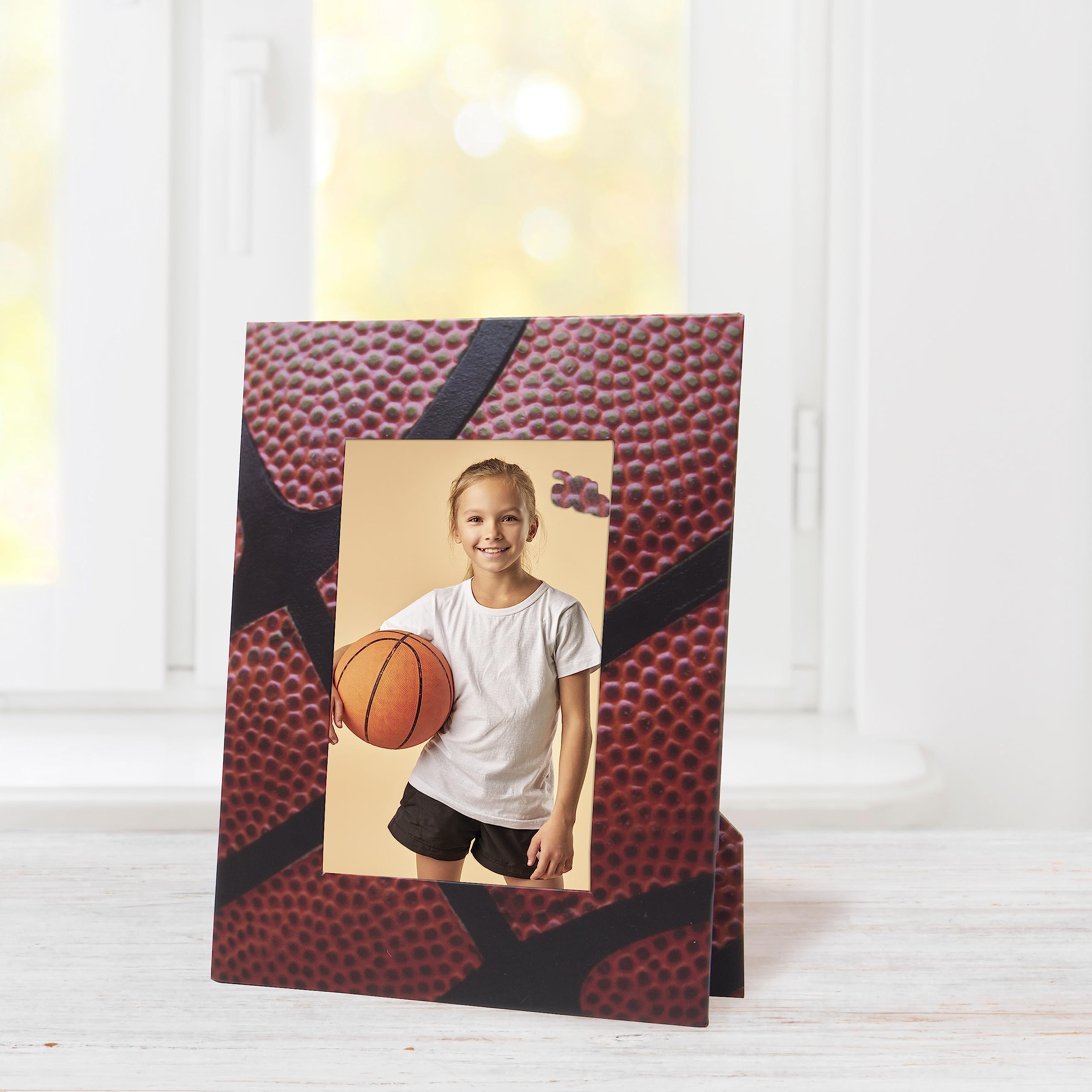 Neil Enterprises Inc. 4x6 or 5x7 Basketball Themed Photo Frames - Pack of 50 - Perfect for Sports Memorabilia, Team Photos, and Basketball Decor