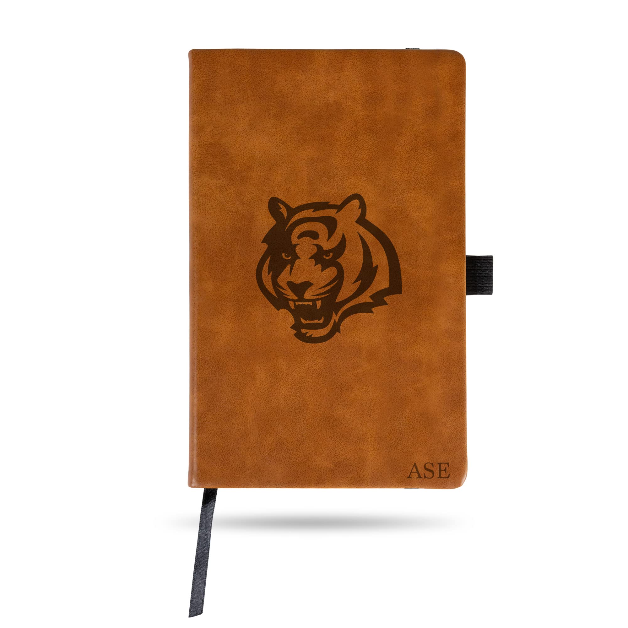 Personalized NFL Black/Brown Small Notepad - Custom Journal & Notebook 8.25