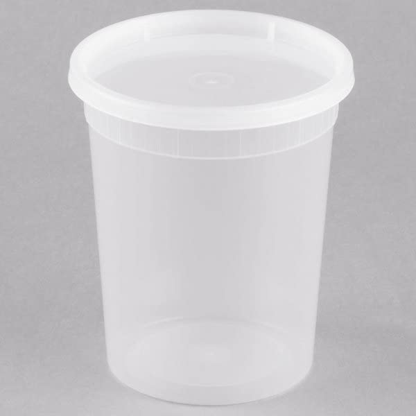 Bulk 8 Oz, 16 Oz & 32 Oz Deli Containers With Lids - 96 Pack (8/16/32oz) | Food Storage Containers for Meal Prep, Restaurant & Takeout | BPA-Free Plastic Containers for Delis, Catering & Leftovers