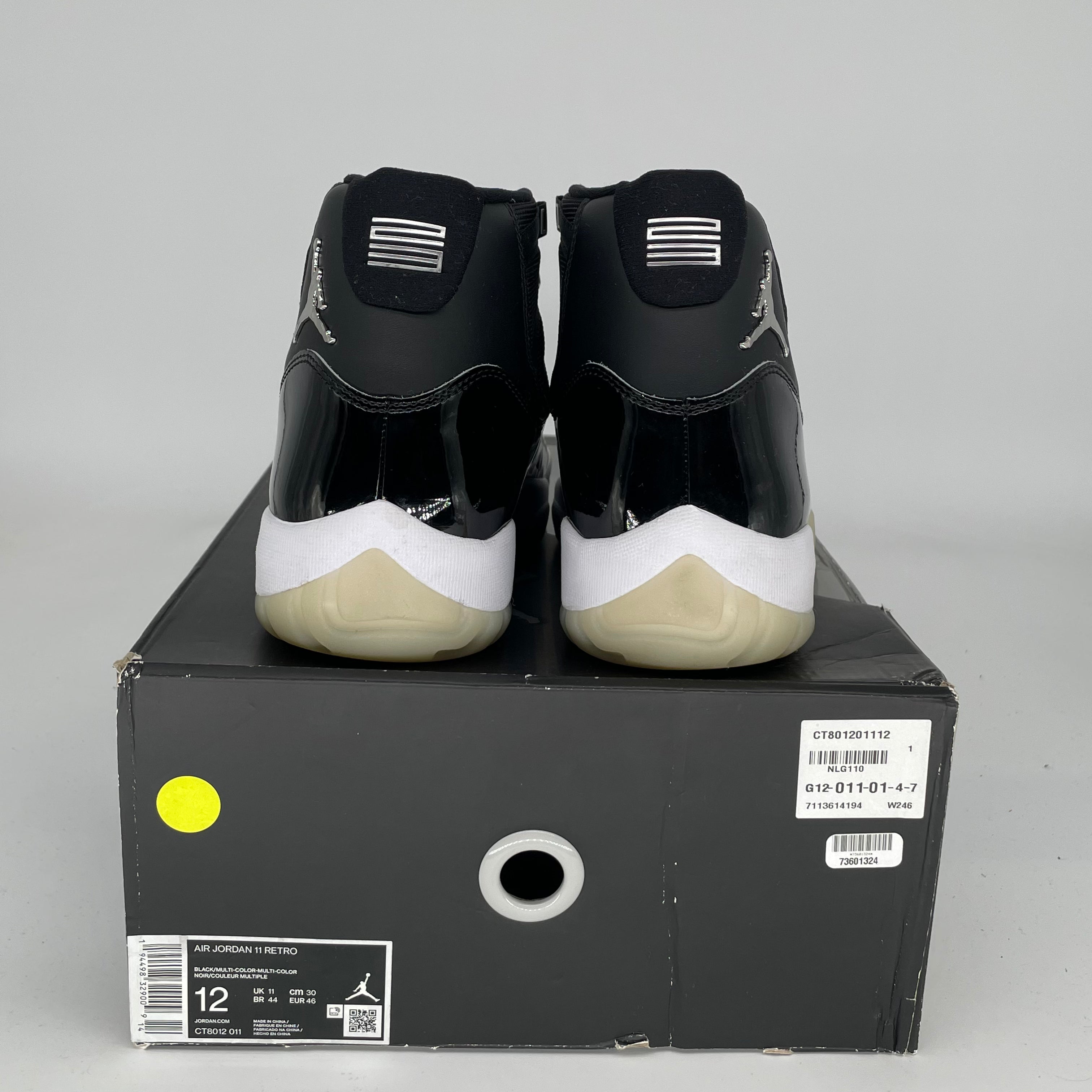 AIR JORDAN 11 JUBILEE Men's Basketball Shoes Size 12 - White/Black CT8012-011 | Perfect for NBA Games, Streetwear & Sneaker Collection