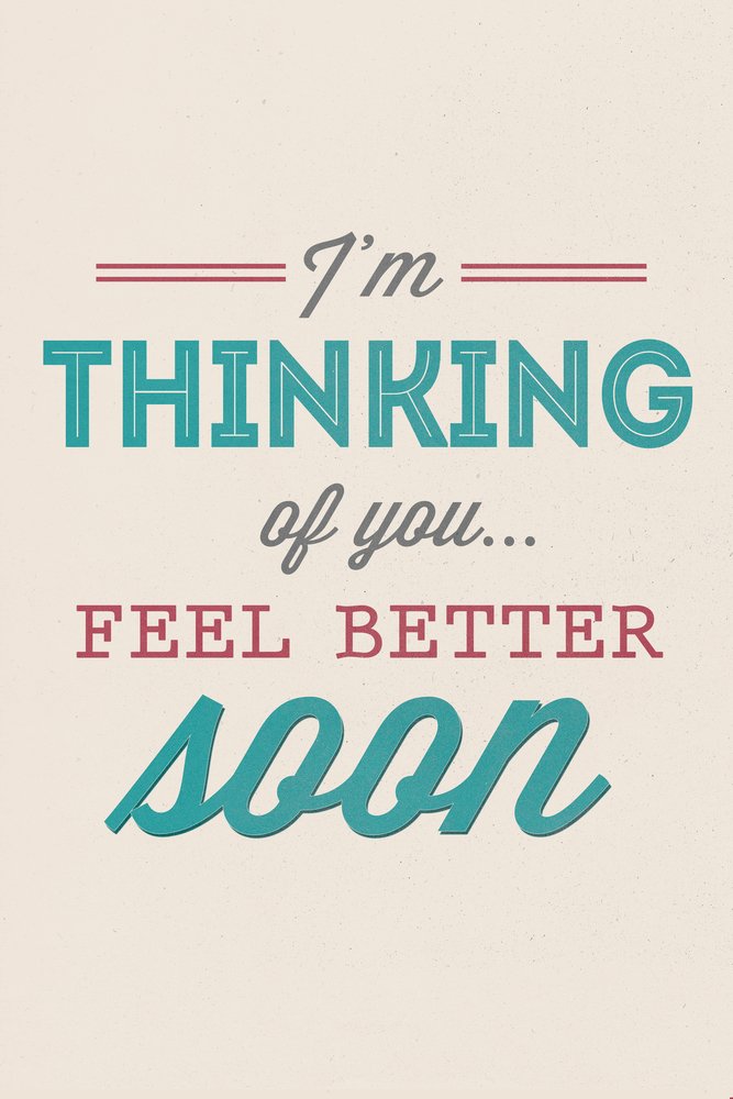 Feel Better Soon Giclee Gallery Print - 16x24 Inches Wall Art Decor, Travel Poster for Home, Office & Gift - Perfect for Living Room, Bedroom & Travel Enthusiasts
