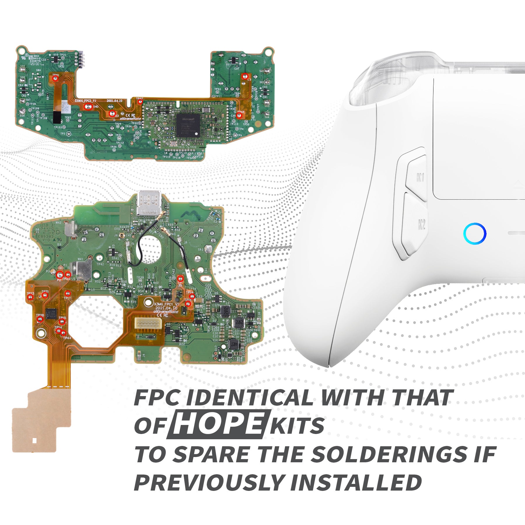 eXtremeRate VICTOR X Remap Kit for Xbox Series X/S Controller - White (RTX3P002) | Custom Button Mapping for Gaming | Perfect for FPS, Racing & Competitive Play