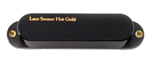 Lace Sensor Hot Gold Guitar Pickups with Hot Bridge - 3-Pack Black Set for Electric Guitar Upgrades & Rock Performances