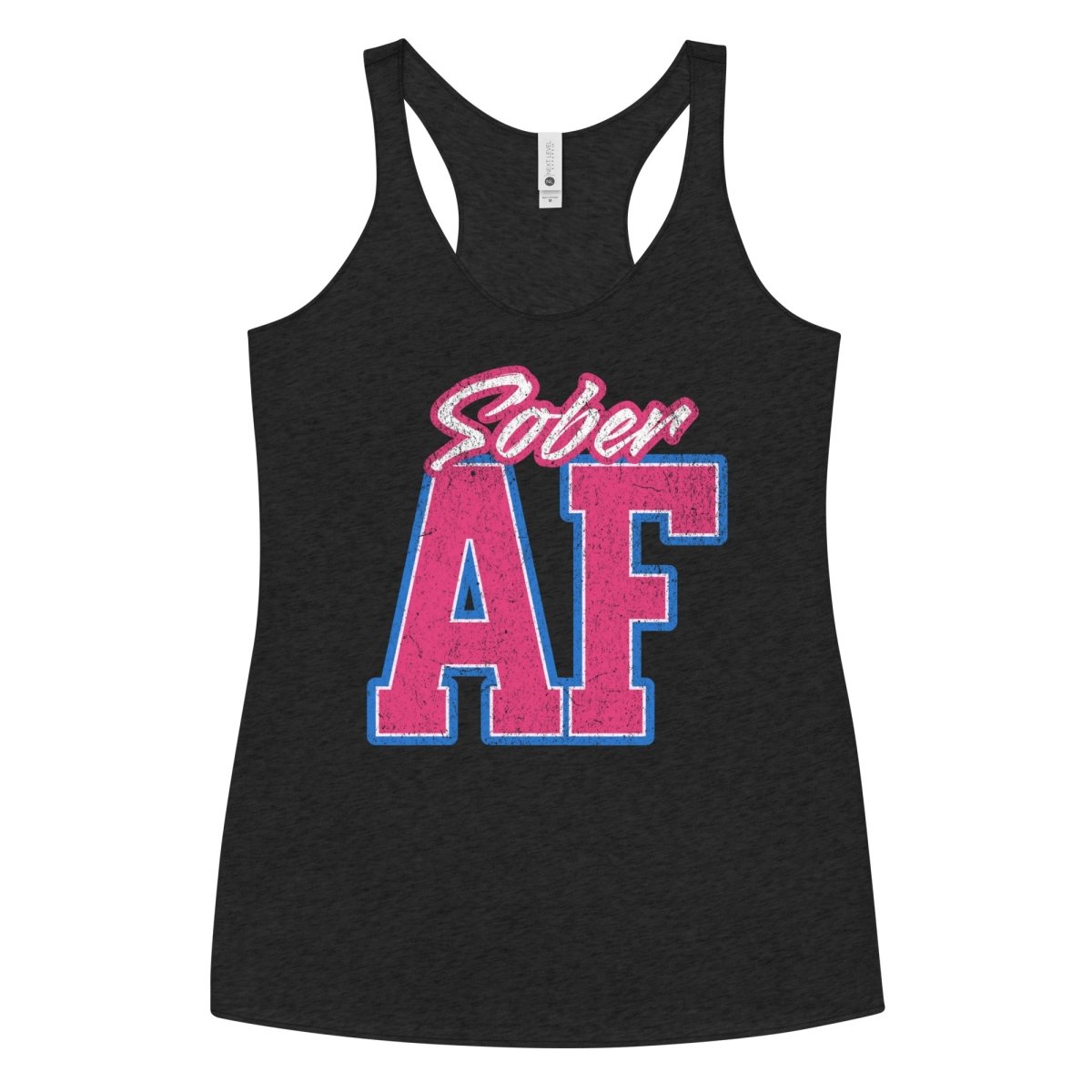 Sober AF Women's Racerback Tank Top - Comfortable Workout Shirt for Yoga, Running & Gym - Breathable Athletic Wear for Fitness & Casual Style
