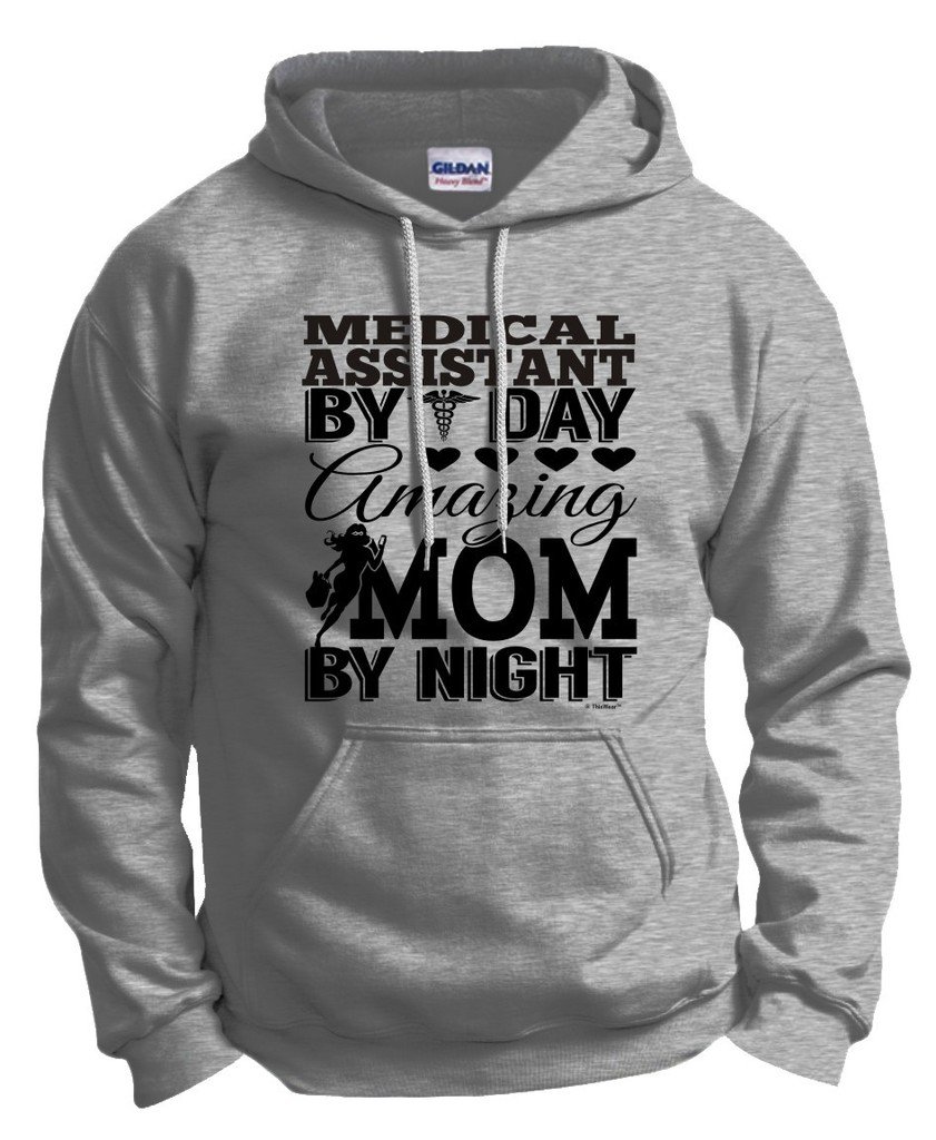 Medical Assistant Mom Hoodie - Comfortable & Stylish Sweatshirt Gift for Healthcare Worker Moms | Perfect for Work, Lounging & Family Time